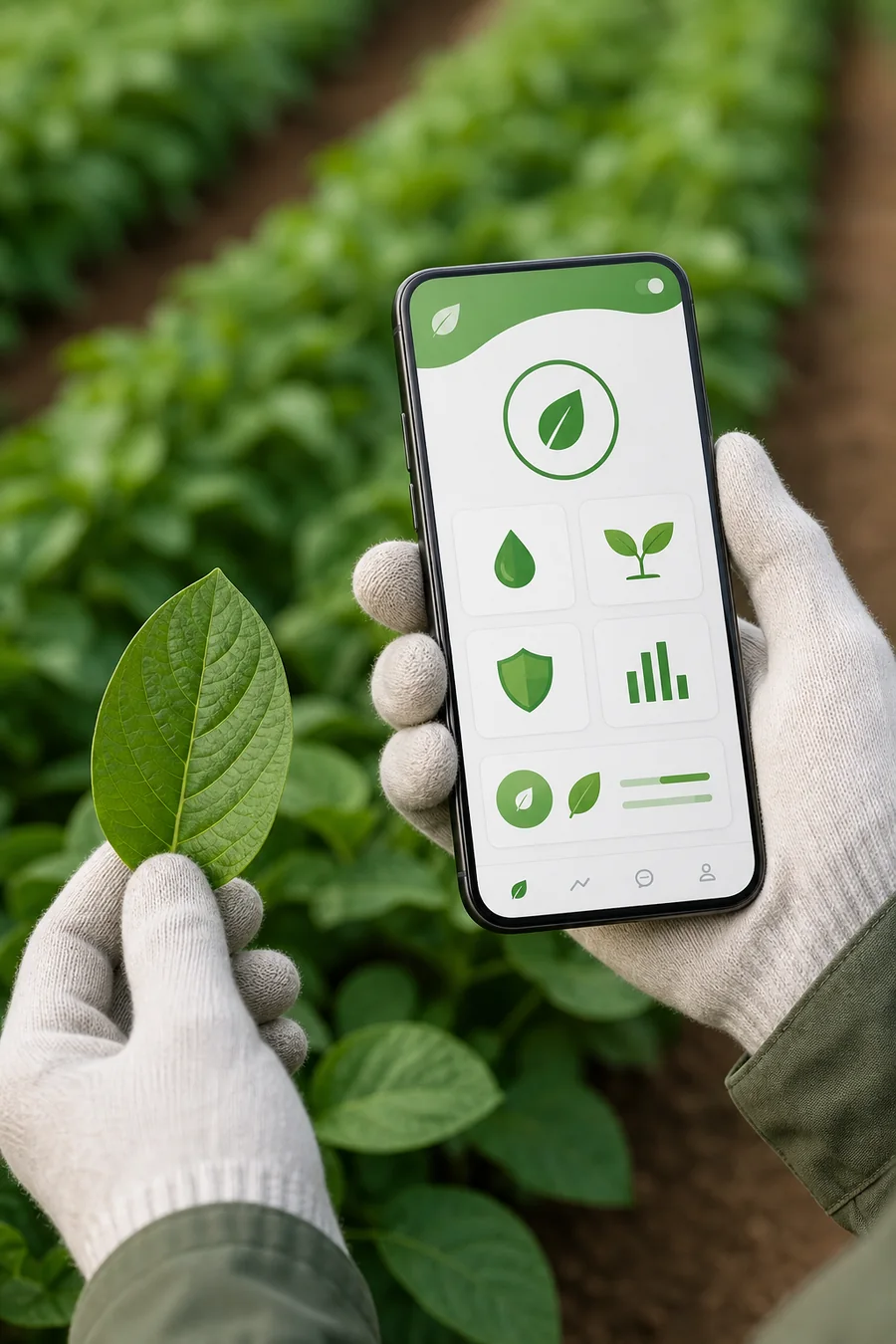 Consulta fitosanitaria desde un teléfono